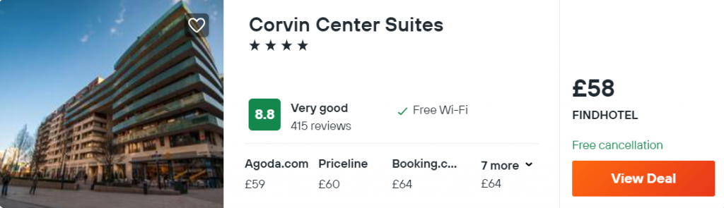 Corvin Center Suites