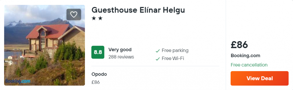 Guesthouse Elínar Helgu