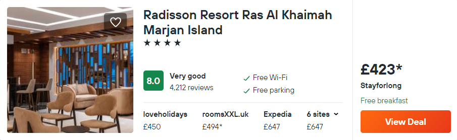 Radisson Resort Ras Al Khaimah Marjan Island