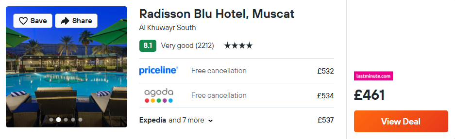 Radisson Blu Hotel, Muscat